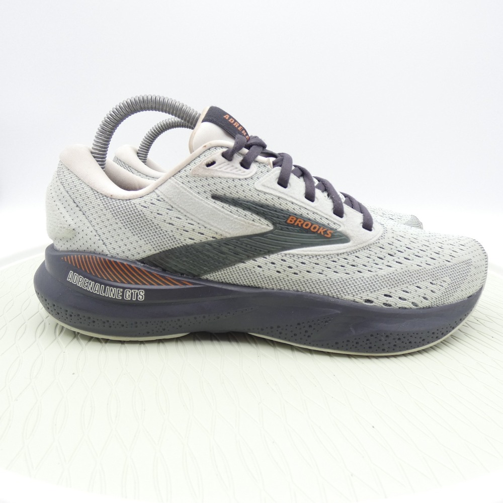 Brooks Adrenaline GTS 24 Mens Running Shoes Grey Charcoal Orange 1104301D030 8.5